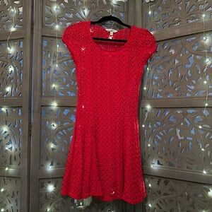 Crocheted double-lined dress